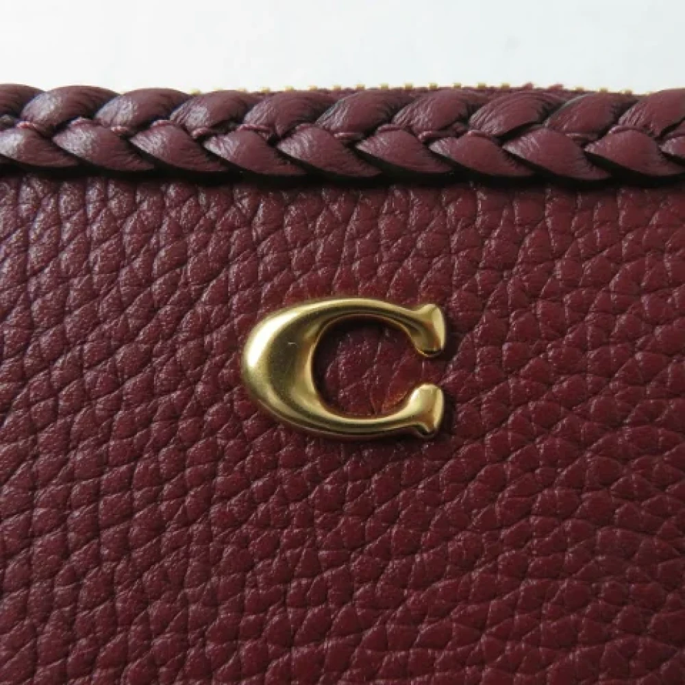 Coach Pre-owned Leather wallets Brown Dames