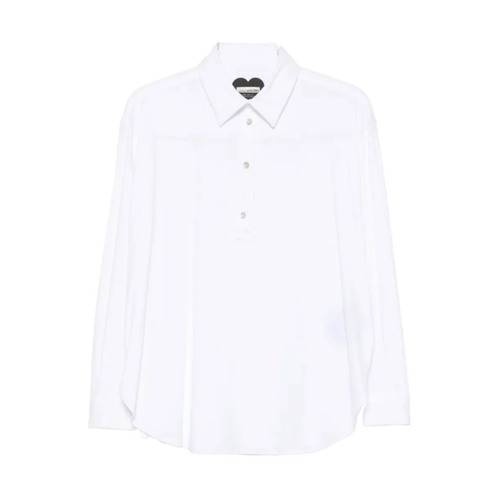 Rrd Women's White Oxford Polo Shirt - Shirts - M - Blouses & Shirts