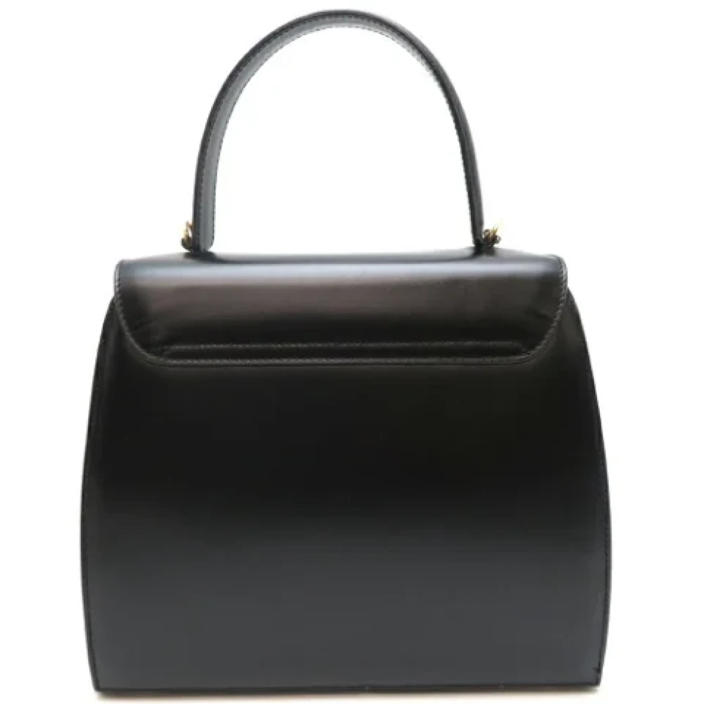 Celine Vintage Pre-owned Leather handbags Black Dames