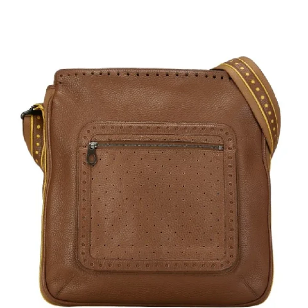 Bottega Veneta Vintage Pre-owned Leather shoulder-bags Brown Dames