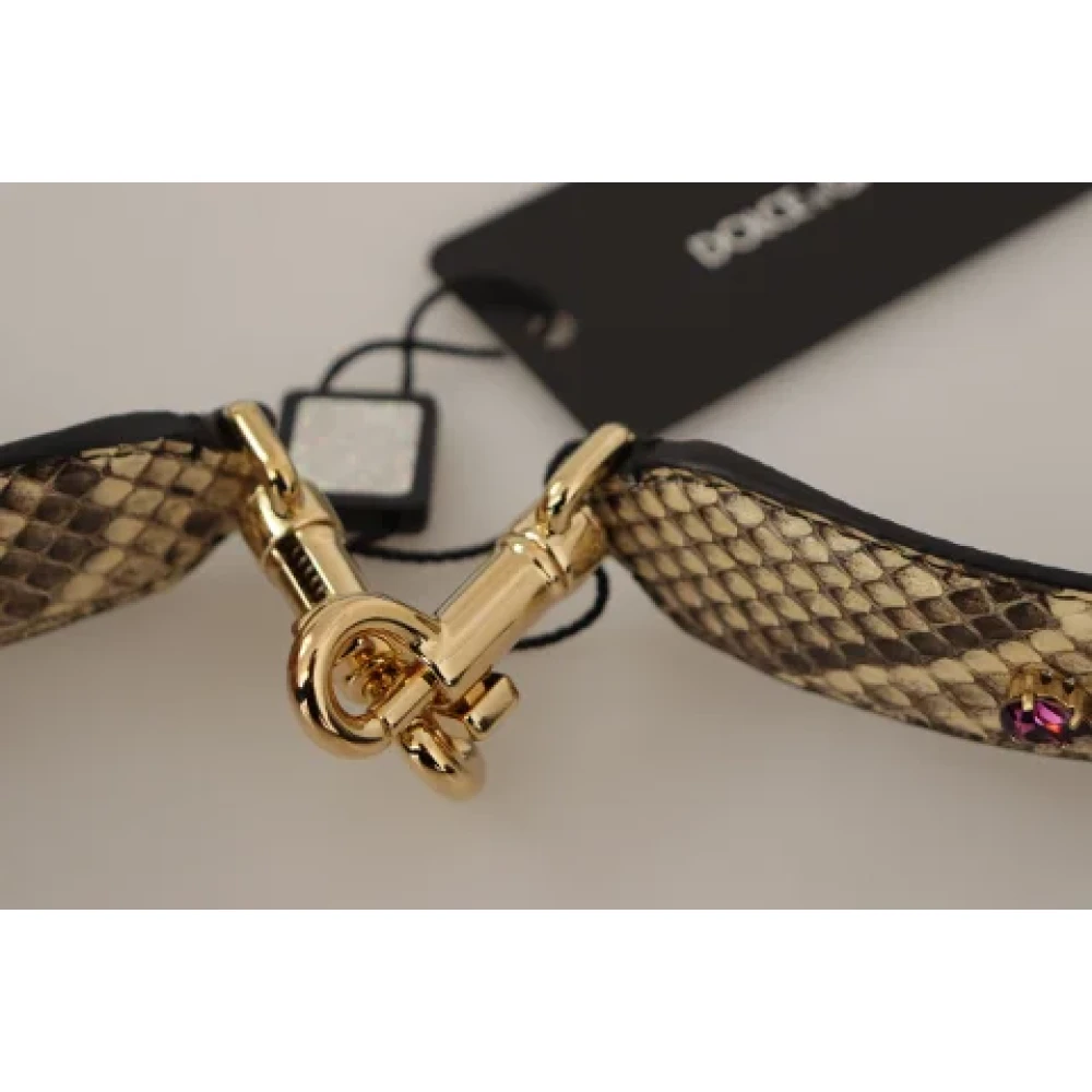 Dolce & Gabbana Pre-owned Leather home-office Yellow Dames
