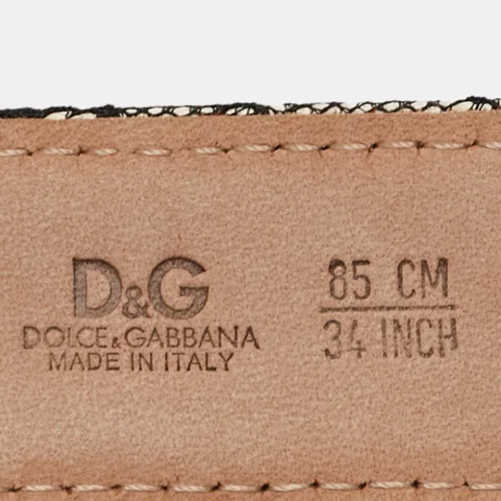 Dolce & Gabbana Pre-owned Satin belts Black Dames