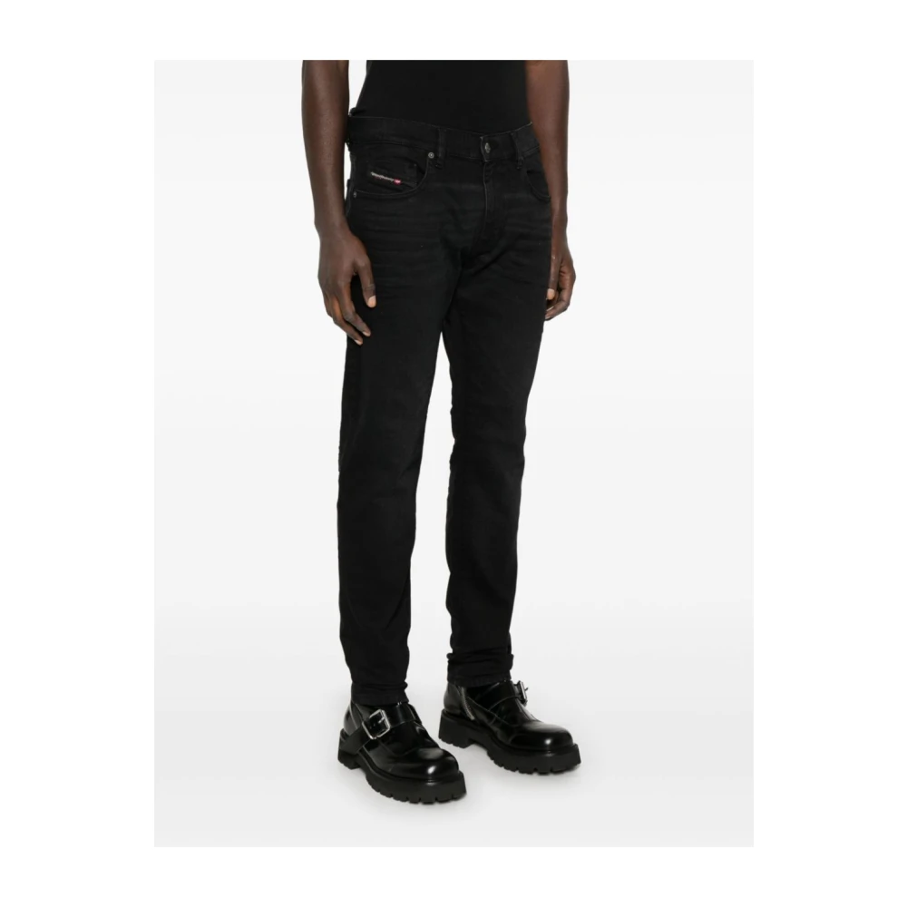 Diesel Blauwe Logo Jeans Blue Heren