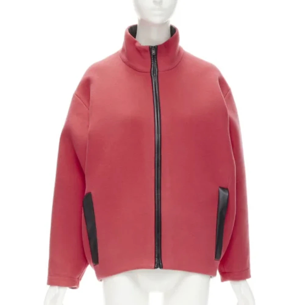 Balenciaga Vintage Pre-owned Wool outerwear Red Dames