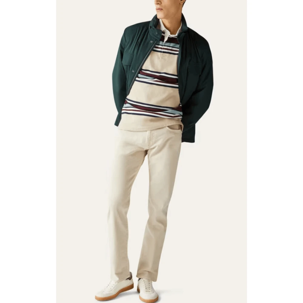 Loro Piana Beige Five-Pocket Cashmere Broek Beige Heren