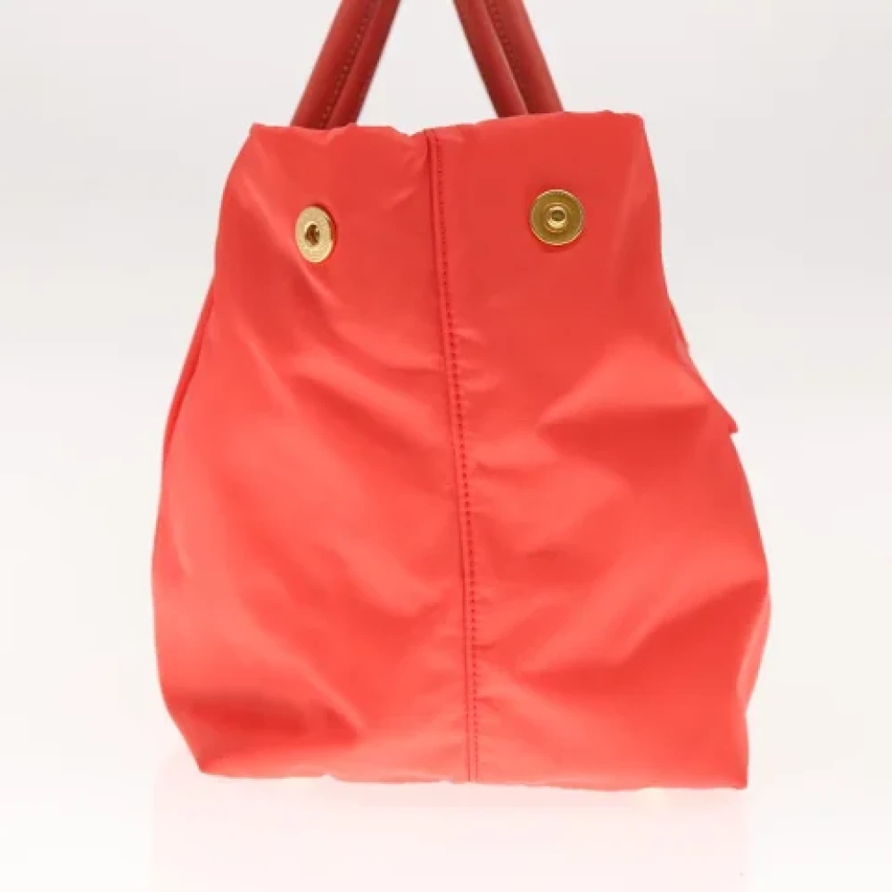 Prada Vintage Pre-owned Nylon handbags Red Dames