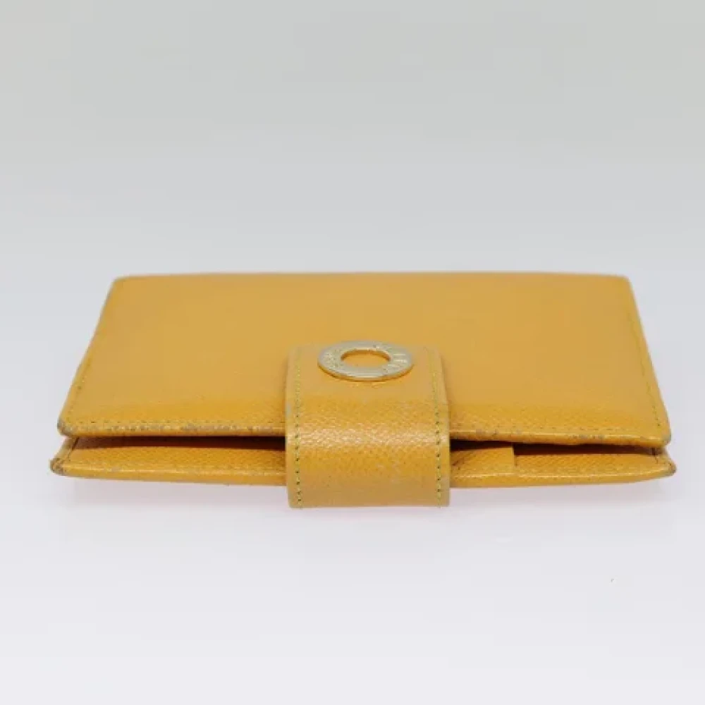 Celine Vintage Pre-owned Leather home-office Yellow Dames