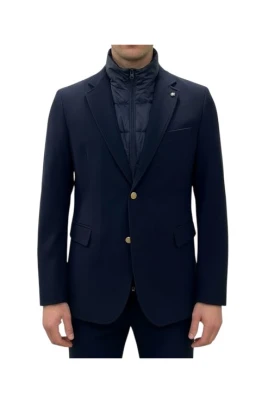 Blå Blazer med Guld Knappar