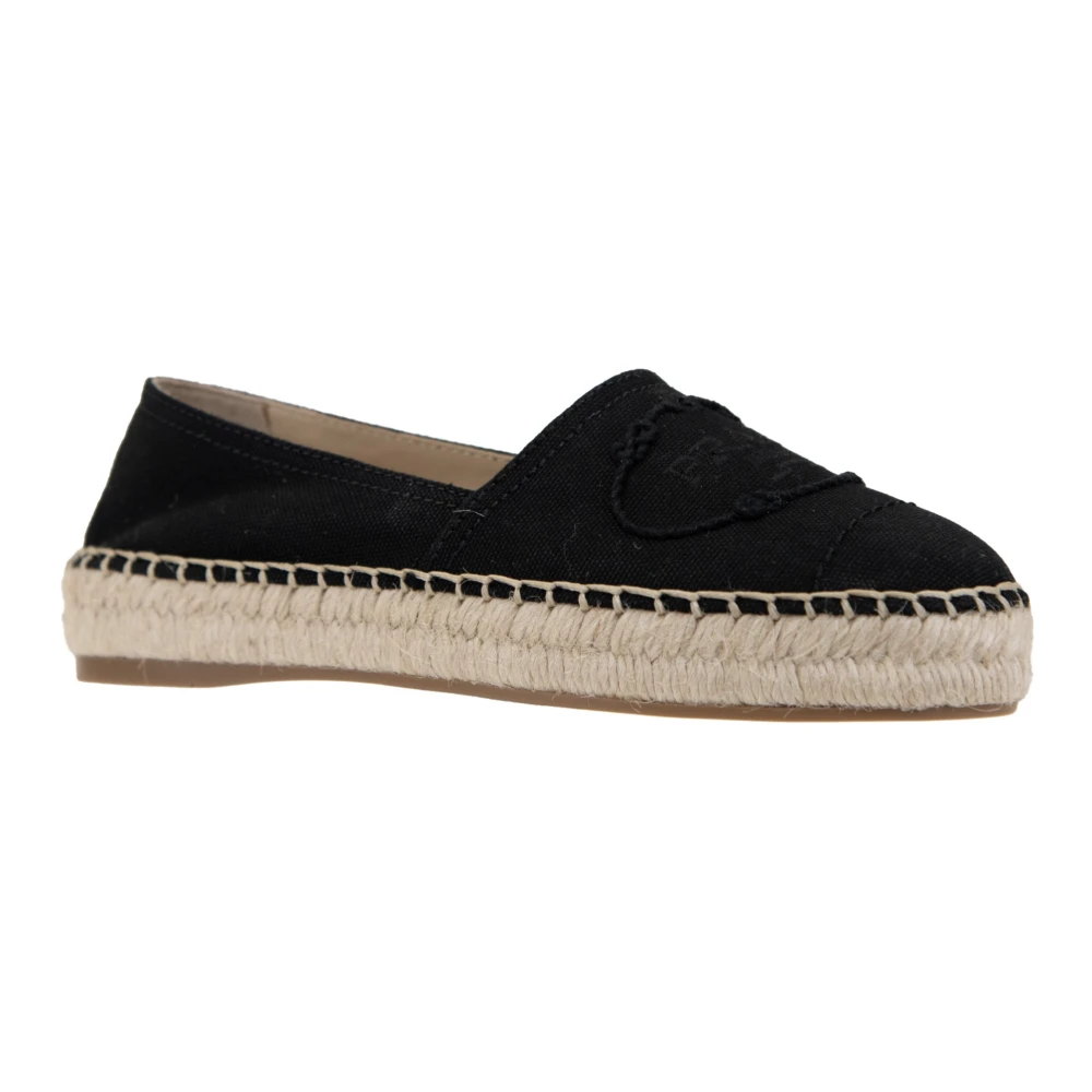 Prada Women's Black Slip-On Espadrilles