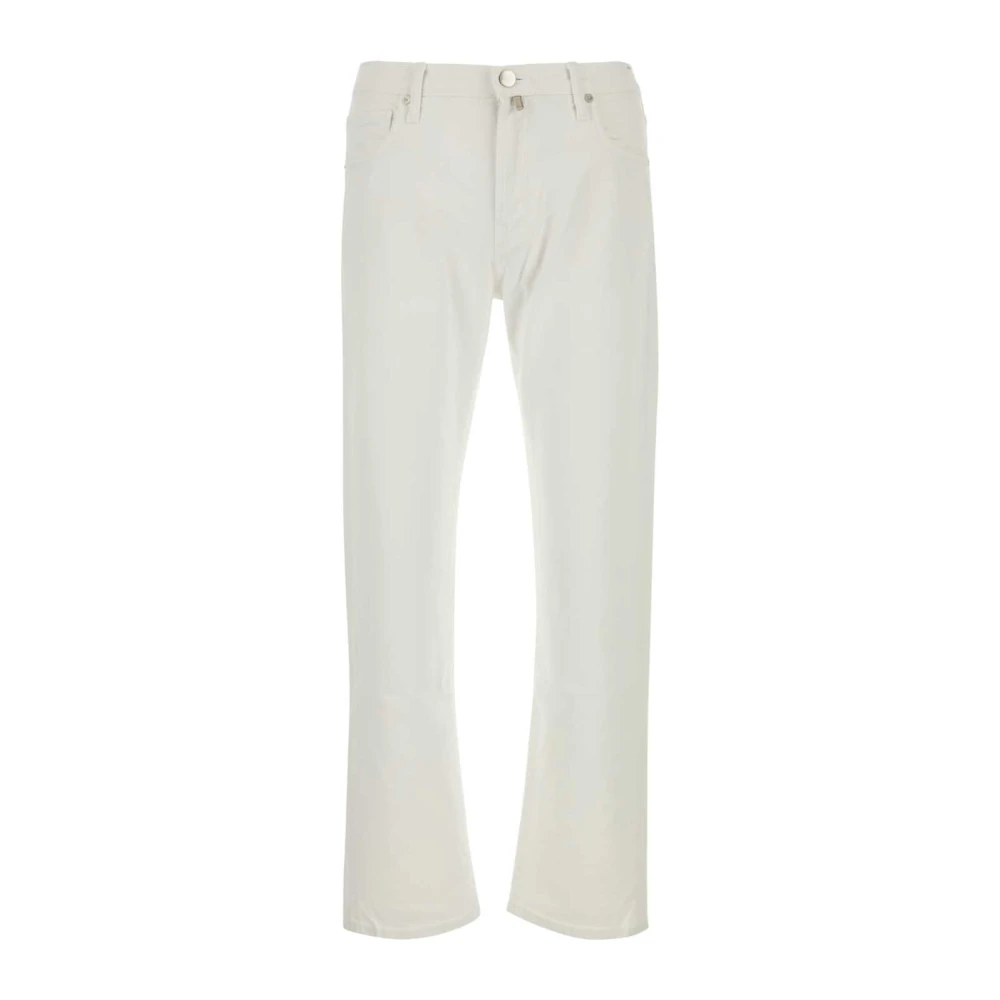 Incotex Men's White Stretch Denim Jeans