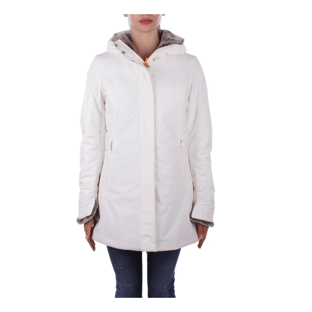 Suns Beige Hoodie met Rits Beige Dames