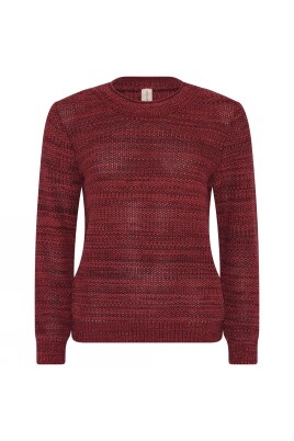 striped-knit-sweater-mix-color-pullover