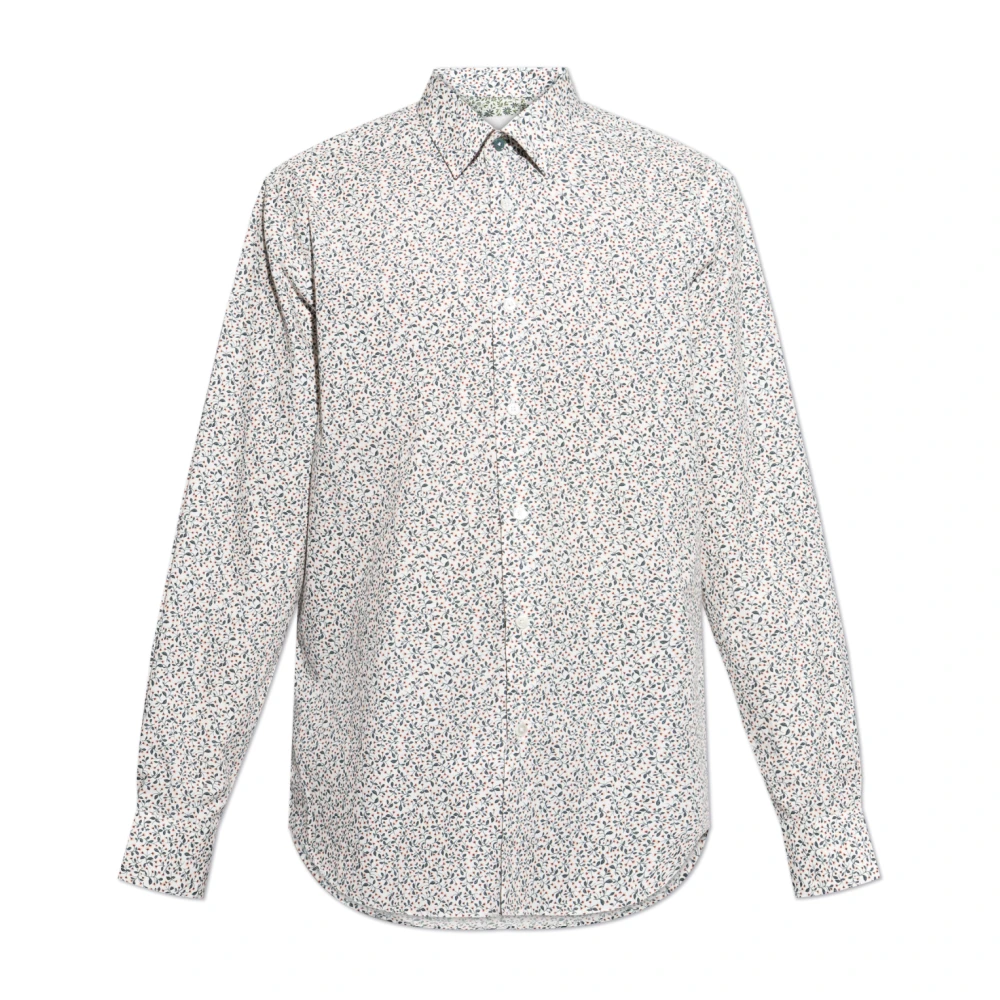 Paul Smith Overhemd met bloemenmotief White Heren