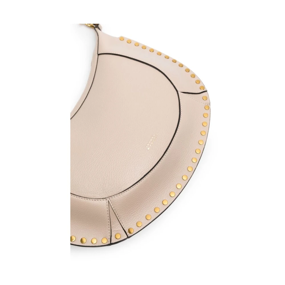 Isabel marant Beige Leren Panel Handtas met Goudkleurige Studs Beige Dames