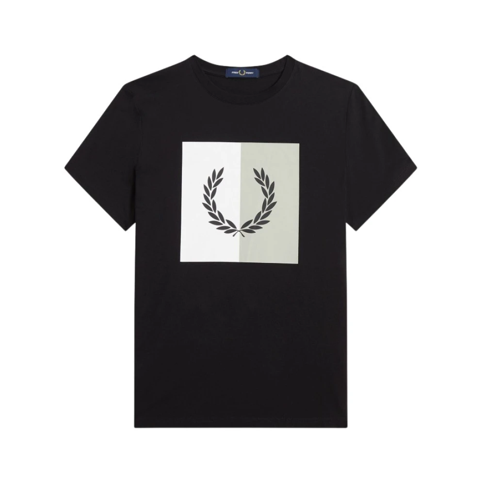 Fred Perry , T-Shirts ,Black male, Sizes: L, M, XL