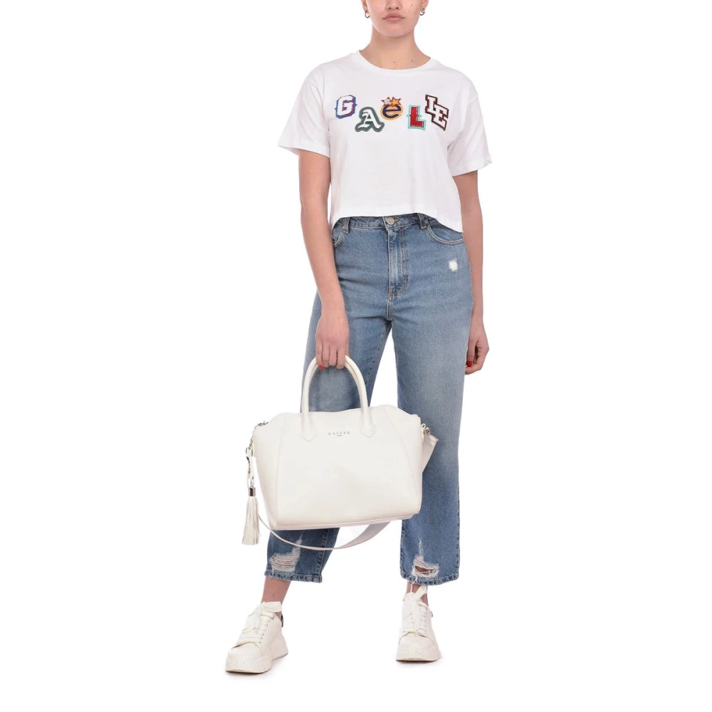Gaëlle Paris Korte Mouw T-shirt White Dames