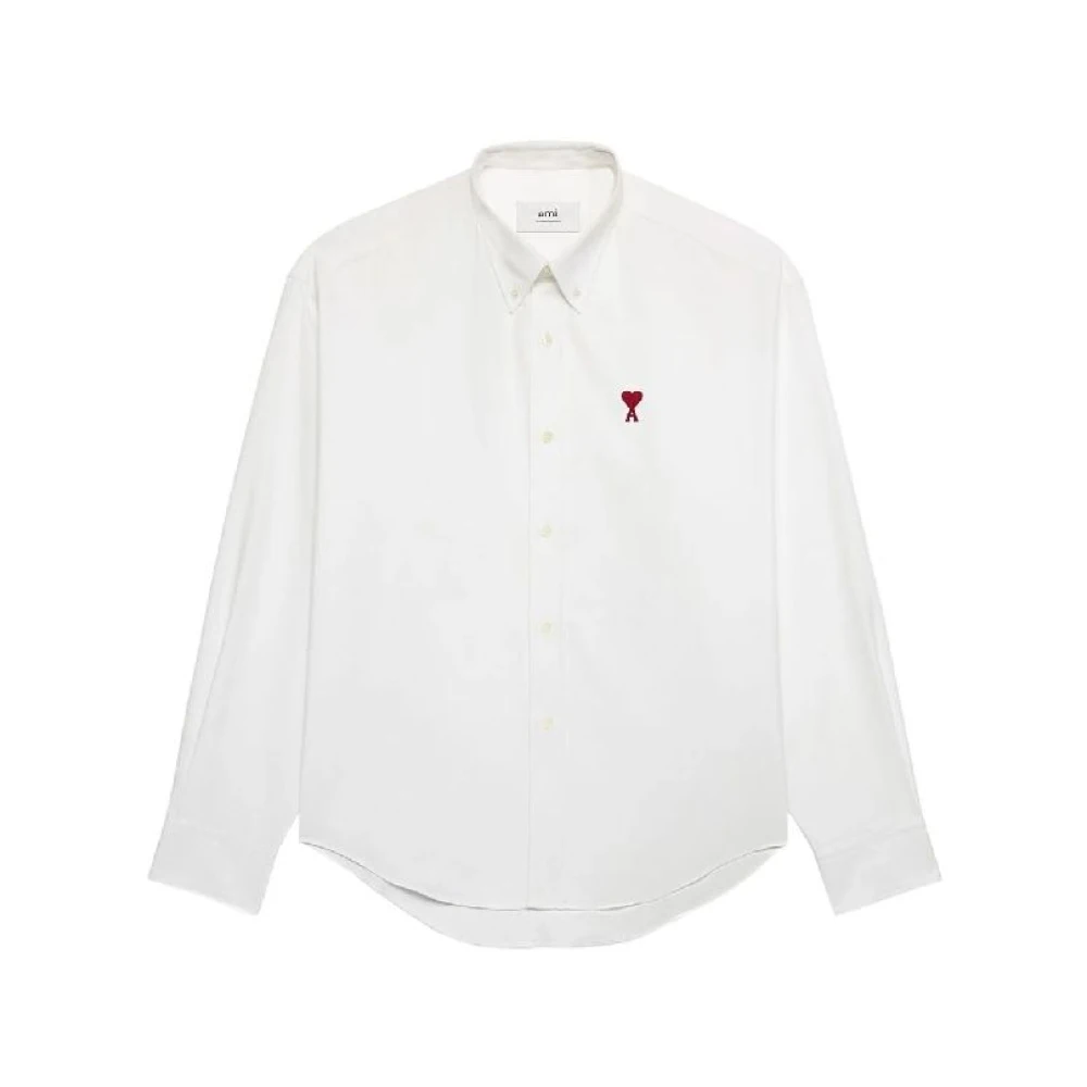 Ami Paris Casual Shirts White Heren