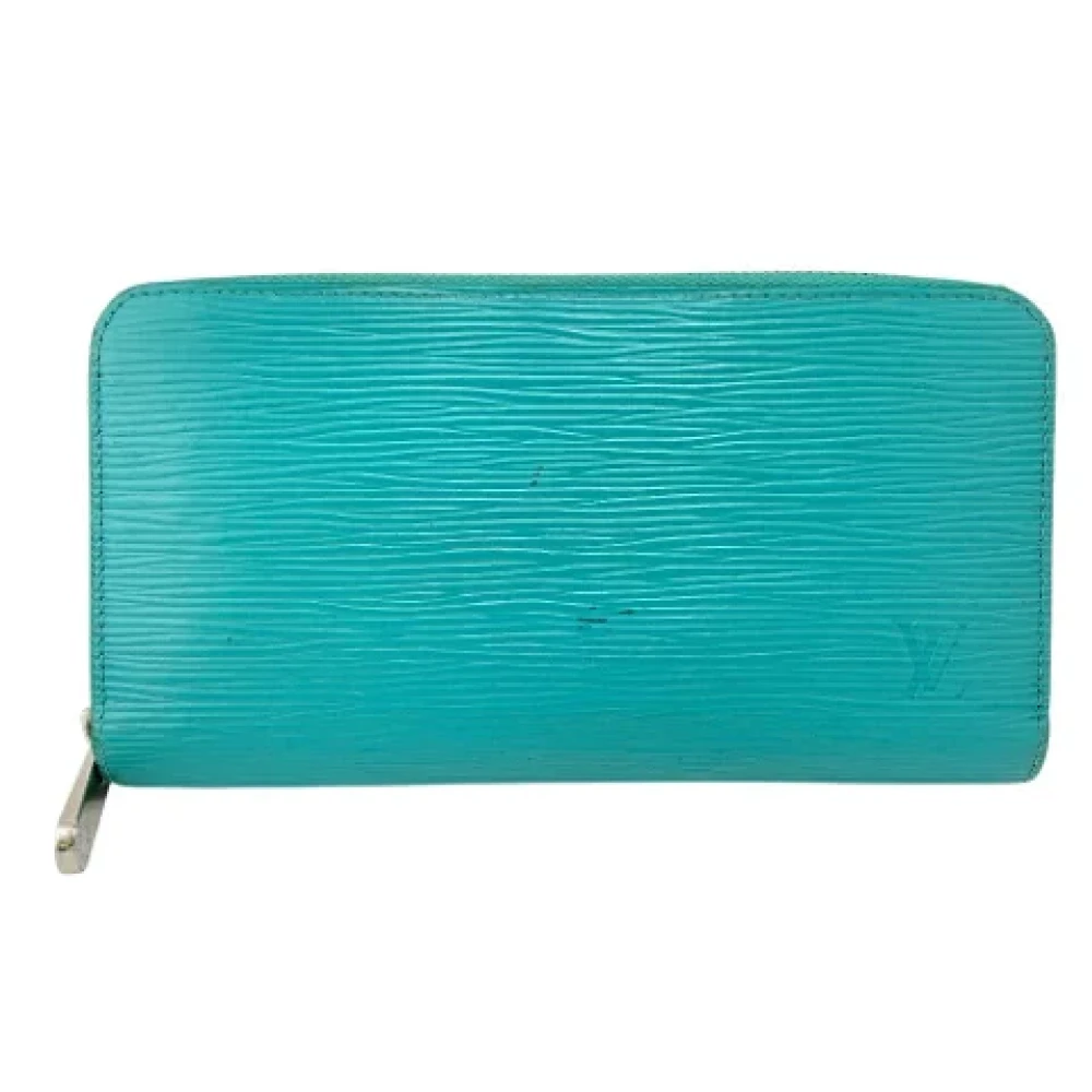 Louis Vuitton Vintage Pre-owned Leather wallets Blue Dames