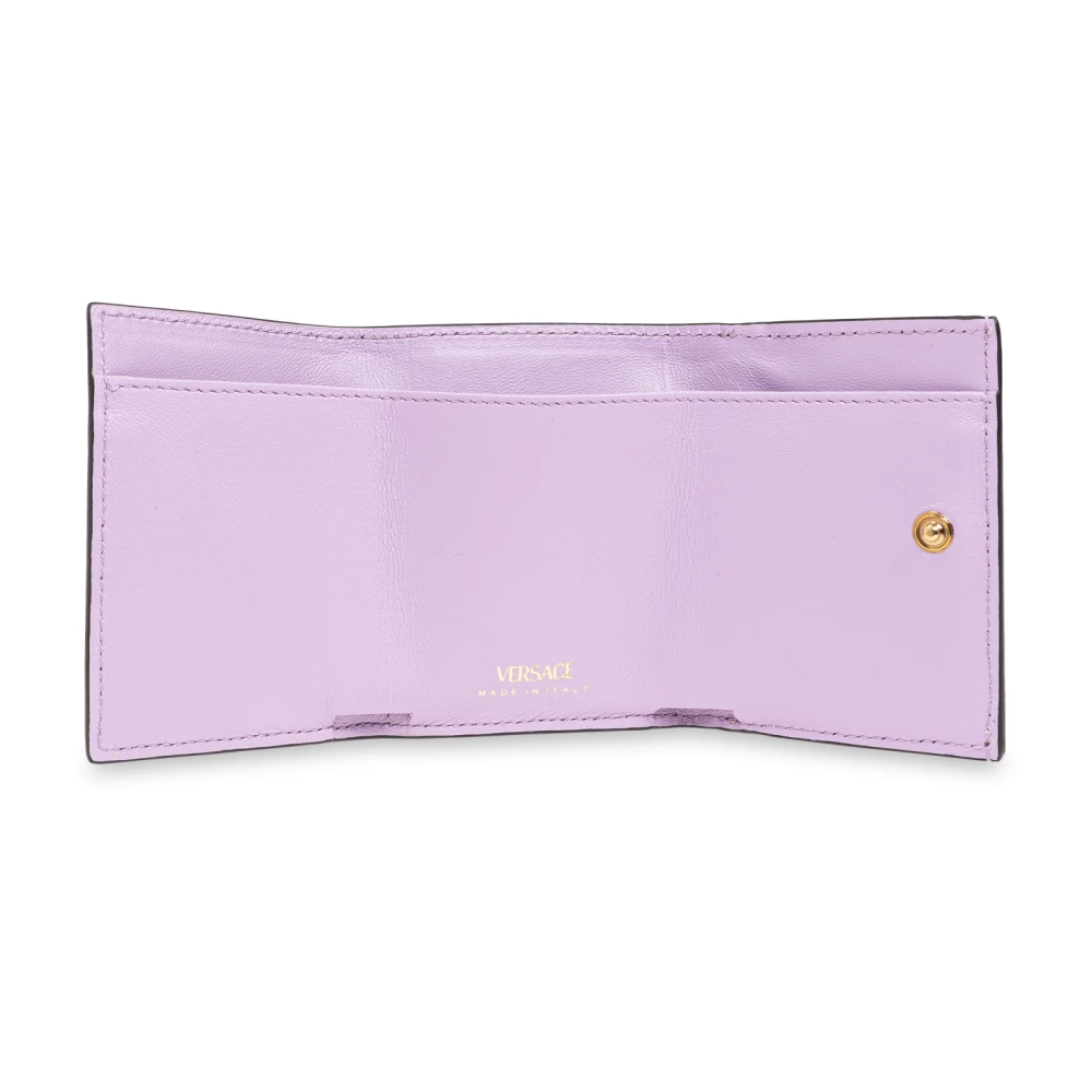 Versace Leren portemonnee Pink Dames