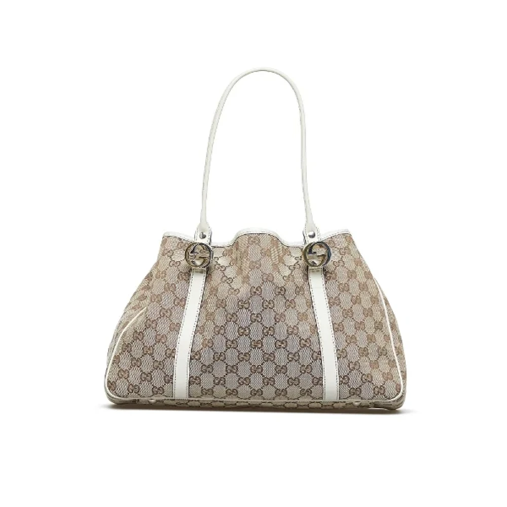 Gucci Vintage Pre-owned Fabric totes Bruin Dames