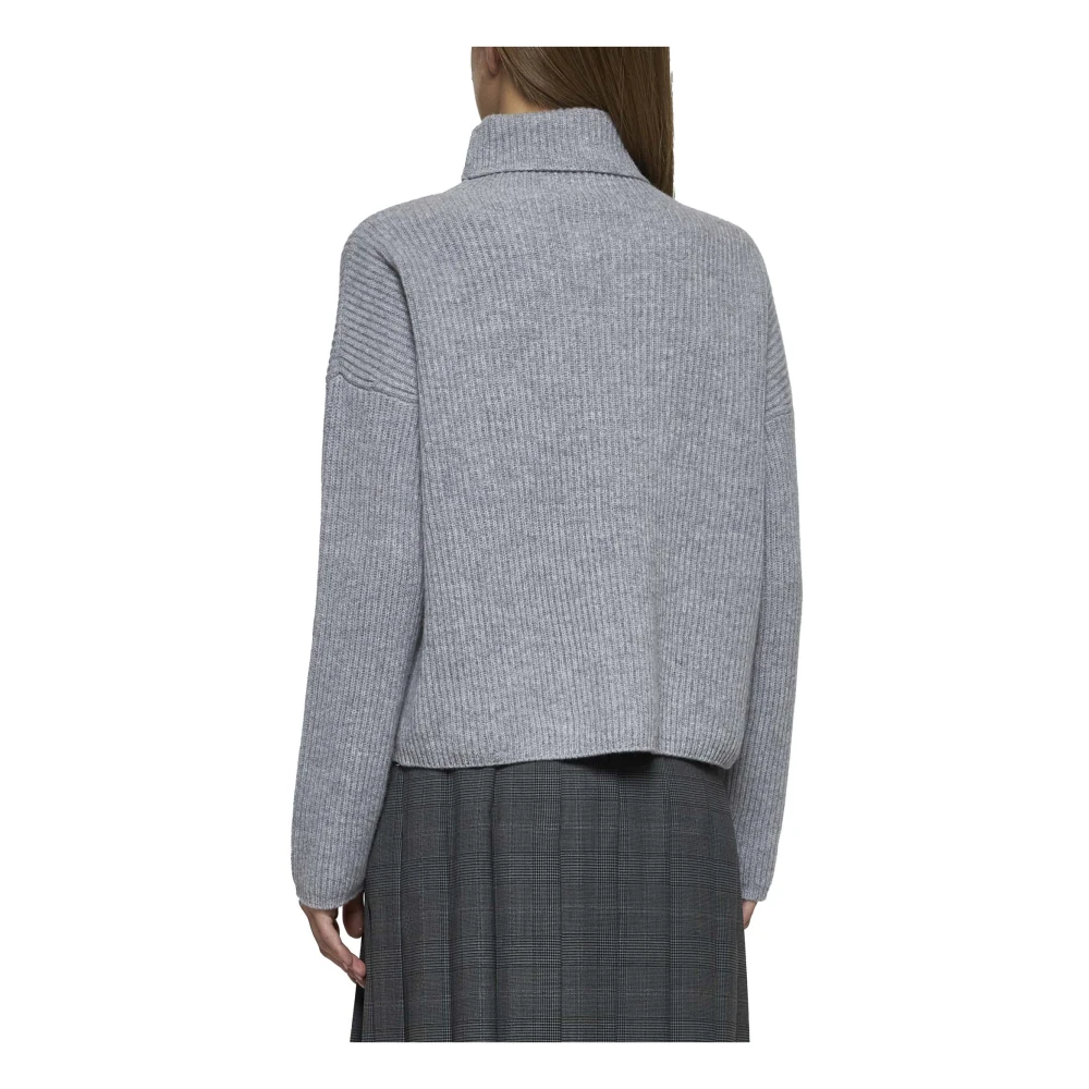 Max Mara Studio Golia Coltrui Trui Licht Grijs Gray Dames