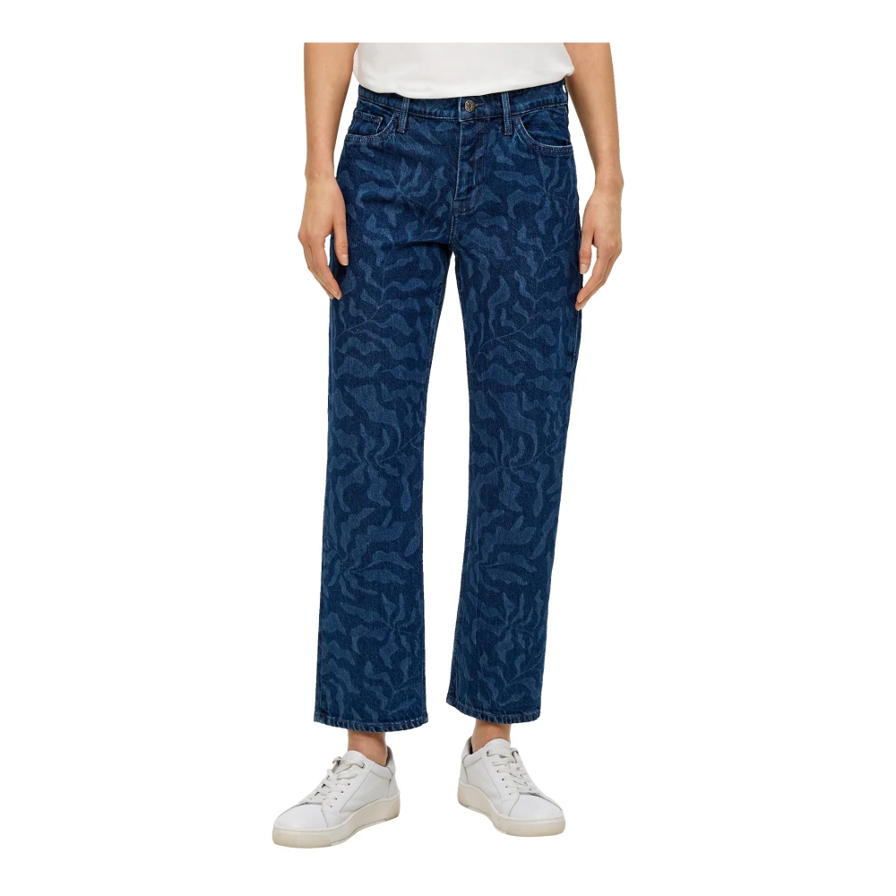 s.Oliver Cropped Jeans Blue Dames