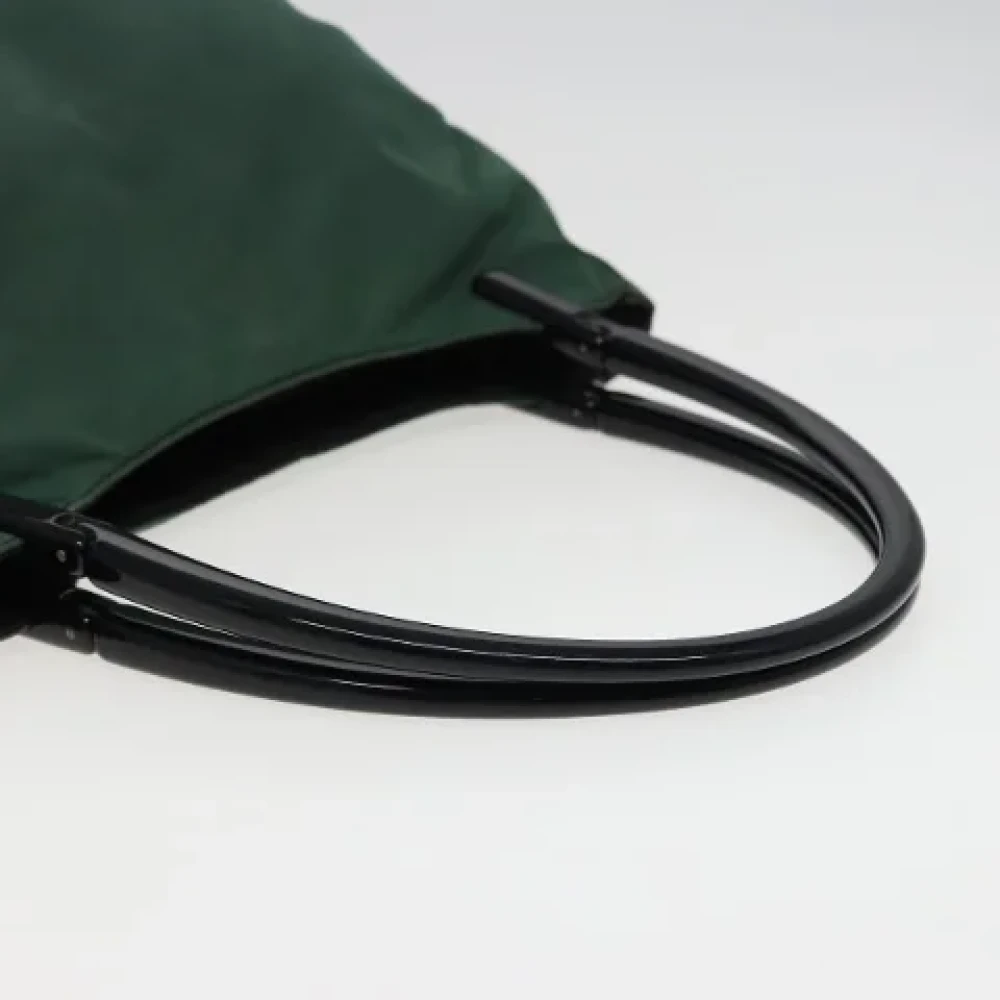Prada Vintage Pre-owned Nylon handbags Green Dames