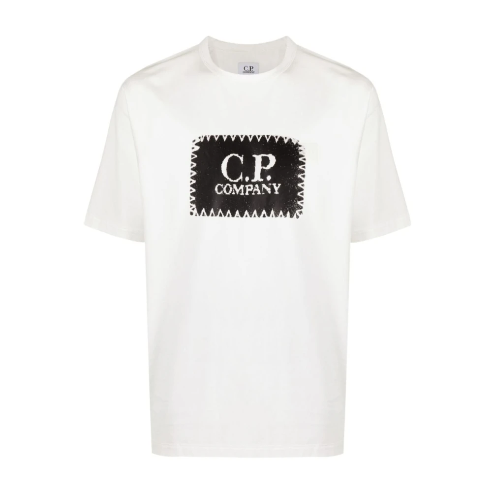 C.P. Company Logo T-Shirt 103 White Heren