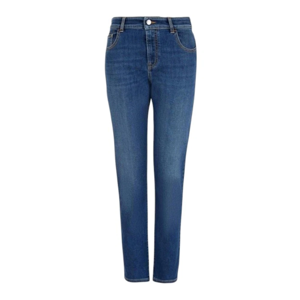 Emporio Armani Women's Blue J36 Skinny Jeans - Cropped Jeans - W29 - Jeans