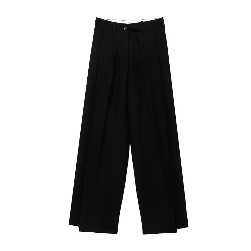 Nine In The Morning Wide Trousers Black Dames