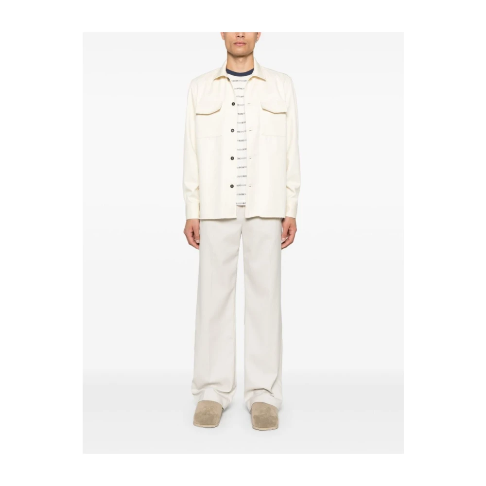 Low Brand Casual Overhemden Beige Heren