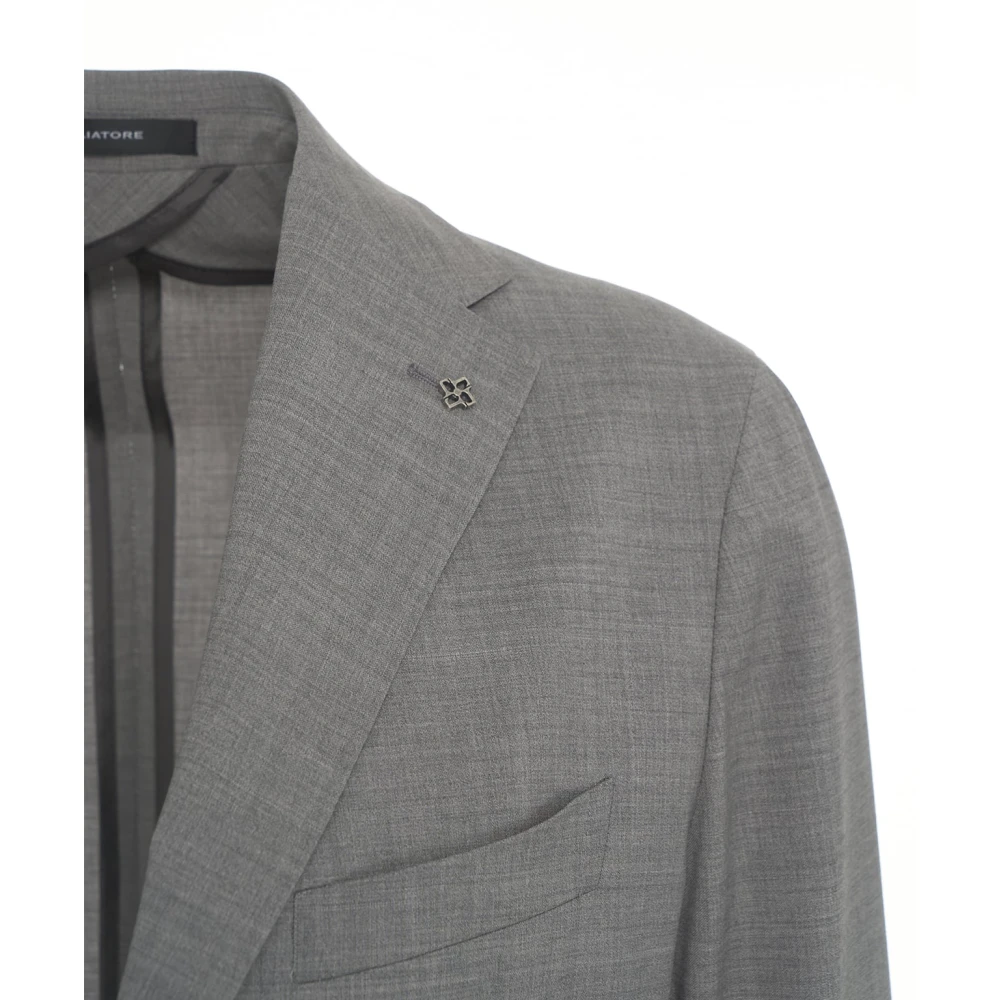 Tagliatore Herenkleding Pak Grijs Ss25 Gray Heren