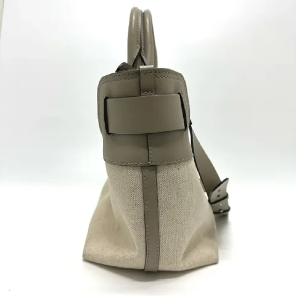 Burberry Vintage Pre-owned Fabric handbags Beige Dames