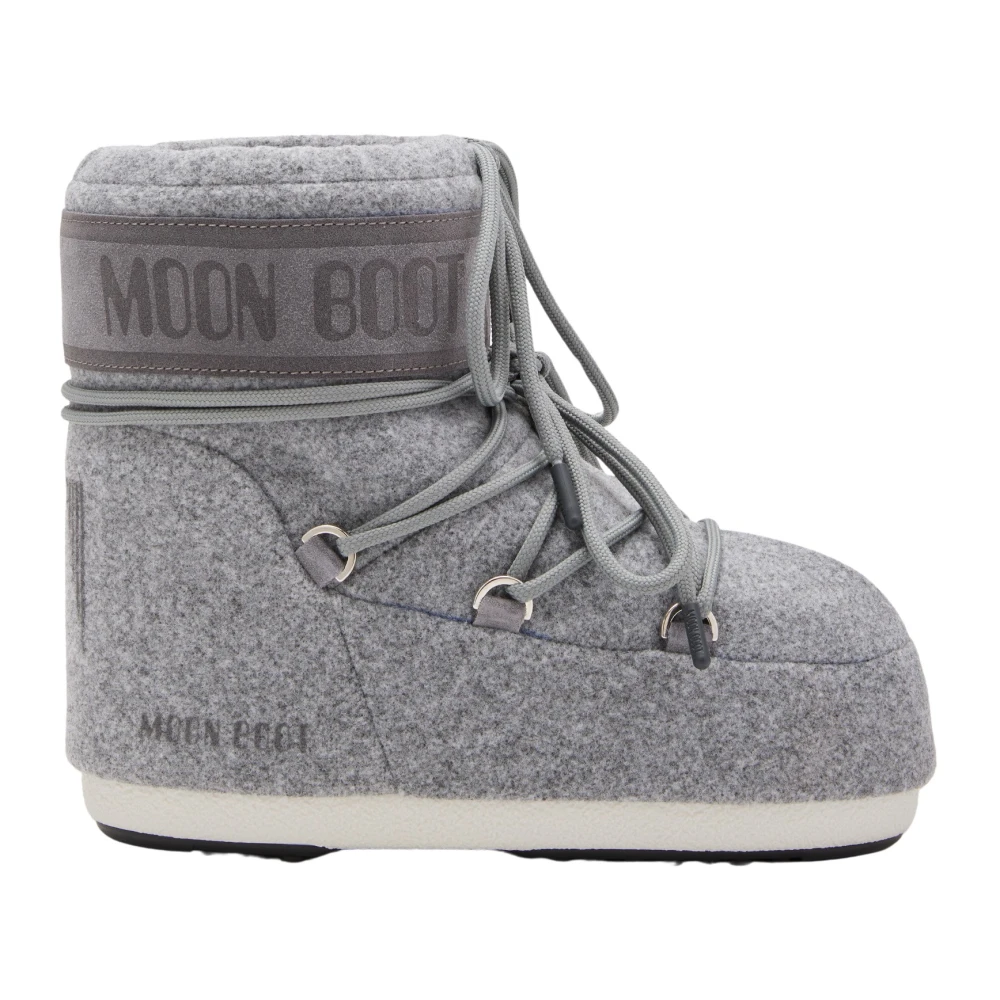 Moon Boot Faux Fur Beads Vinterstövlar Gray, Dam