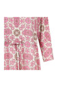 robe-fuchsia-en-twill-imprime-evasee