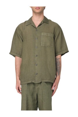 coffee-linen-shirt