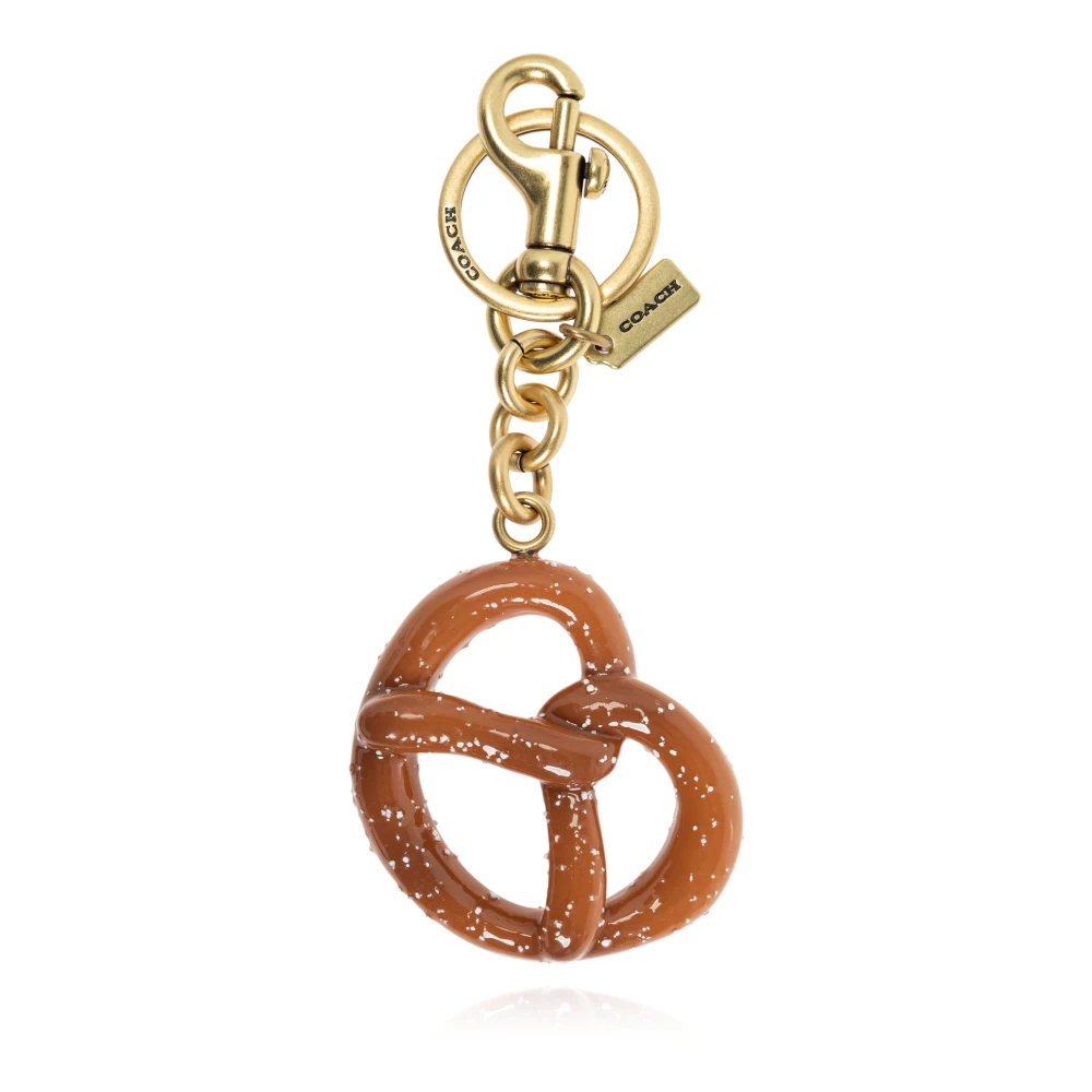 Coach Women's Brown Keychains, One Size, Keychain With Charm
