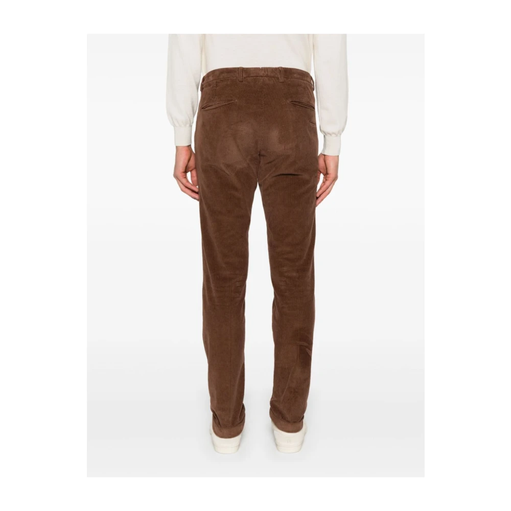 Briglia Moderne Slim-Fit Broeken voor Mannen Brown Heren