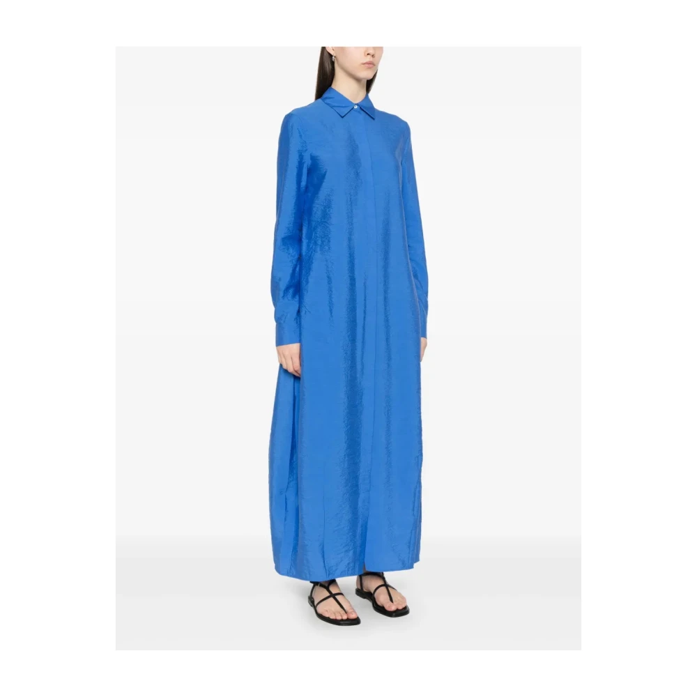 TotêMe Stijlvolle Overhemdjurk met Parachutestijl Blue Dames