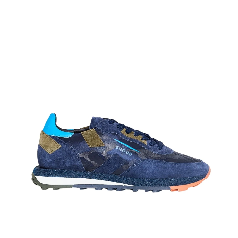 Ghoud Lage Camo Sneakers voor Mannen Heren Schoenen Blauw