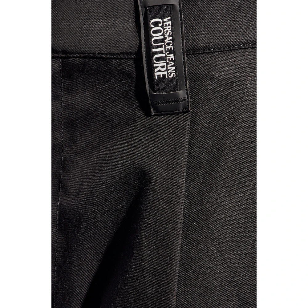 Versace Jeans Couture Plooi-front broek Black Heren