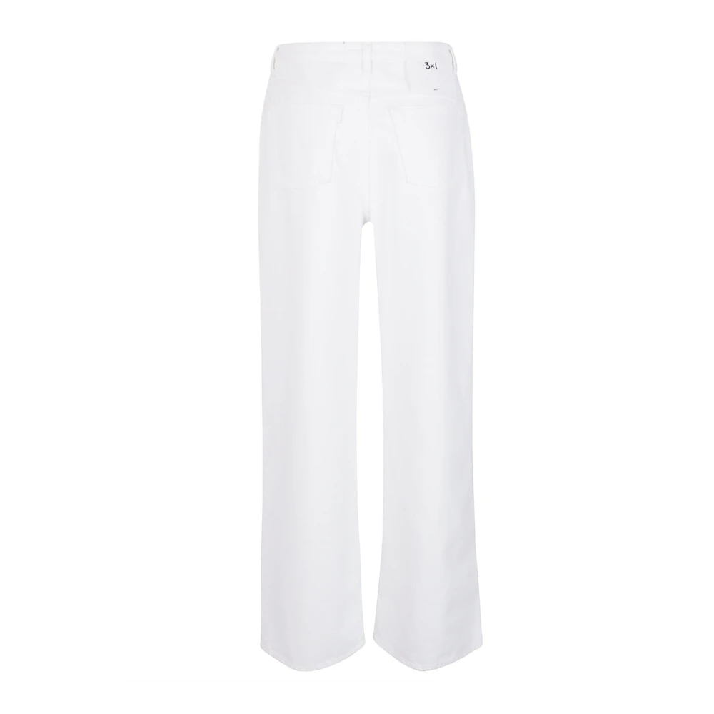 3X1 Witte Katoenen Jeans Gemaakt in Italië White Dames