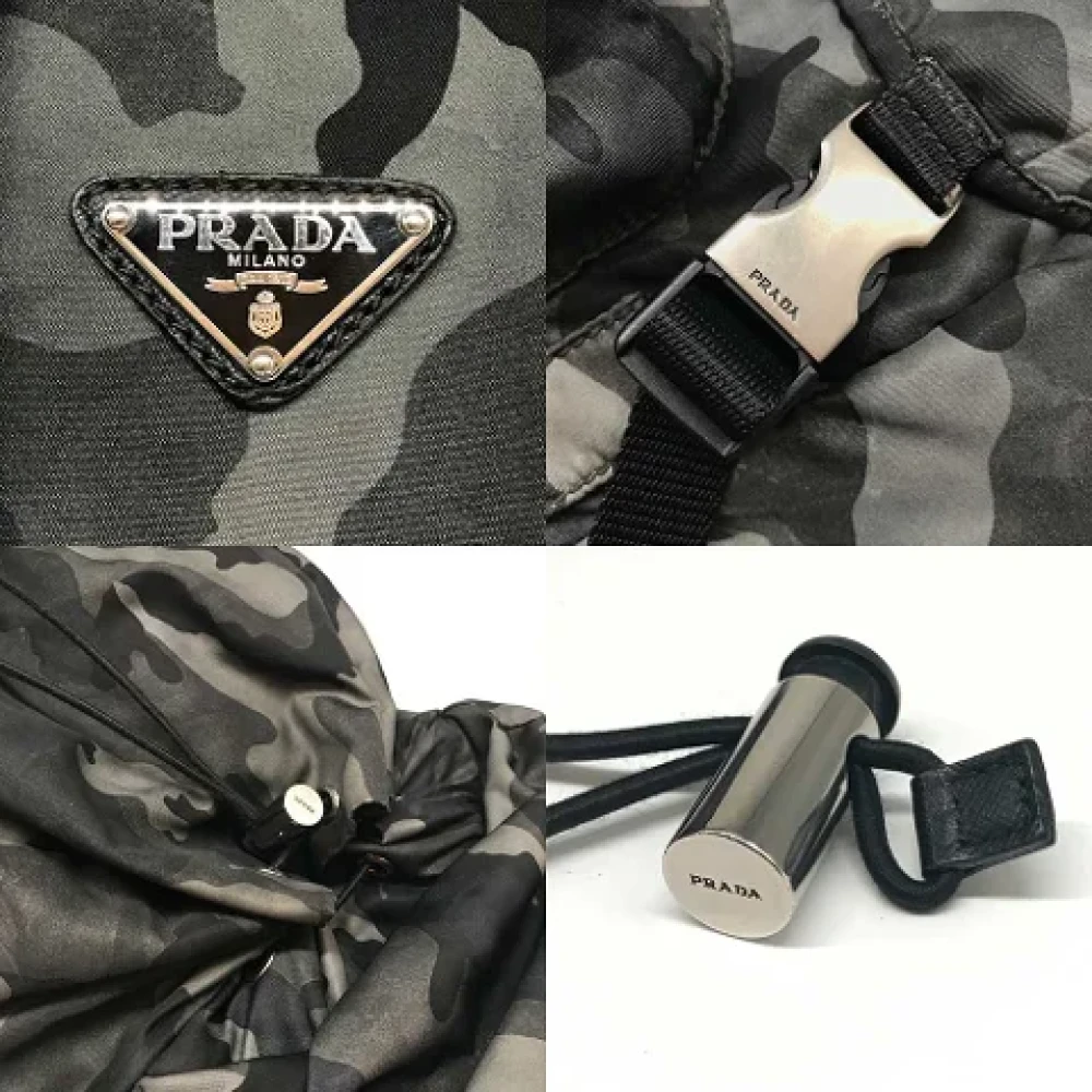 Prada Vintage Pre-owned Canvas backpacks Green Dames
