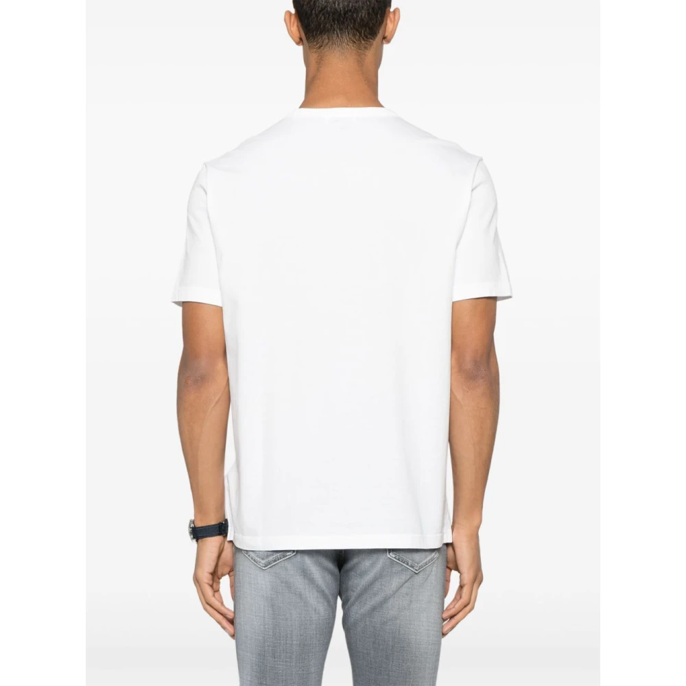 Dondup Wit Crew Neck Zak T-shirt White Heren