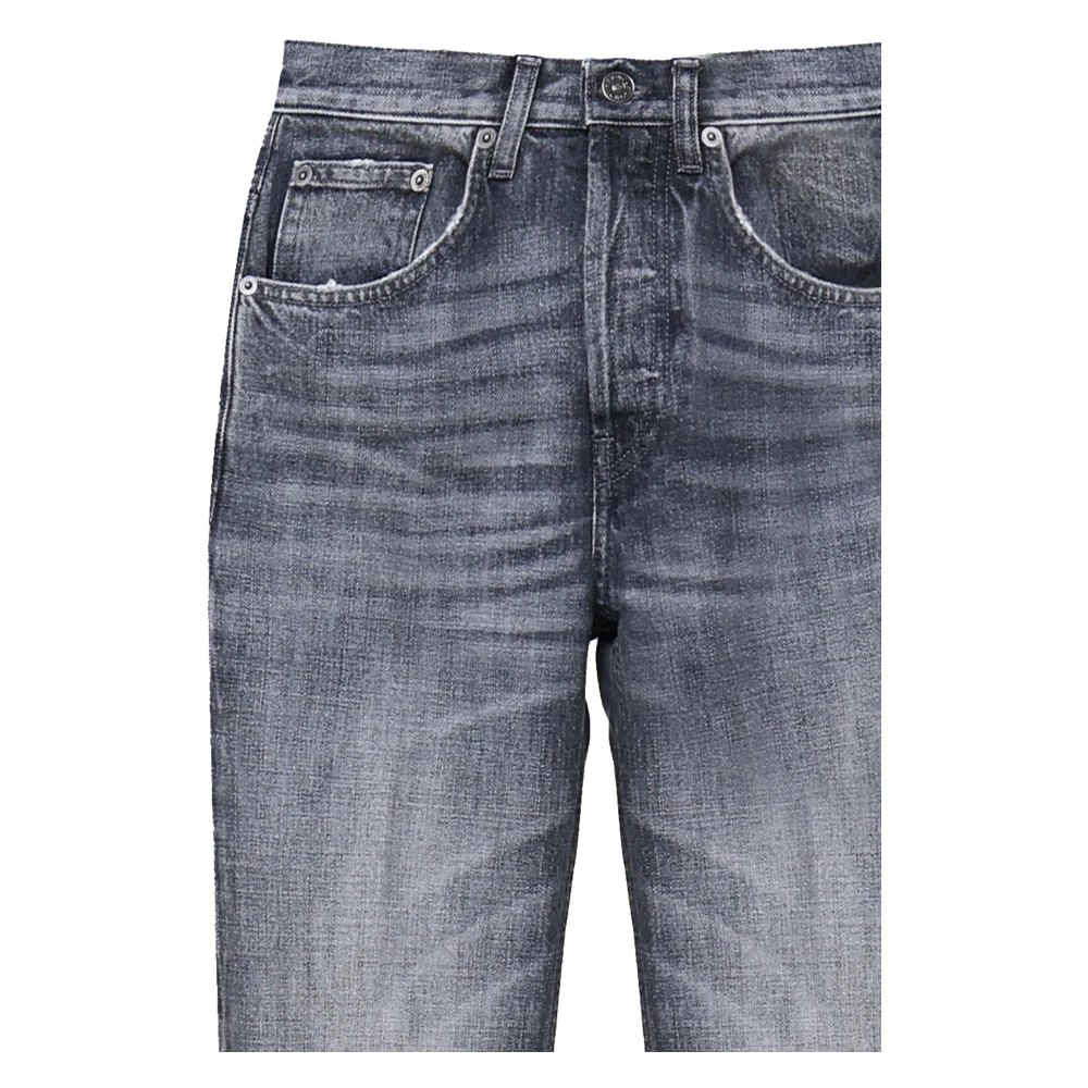 Dondup Slim Fit Katoenmix Broek Blue Dames