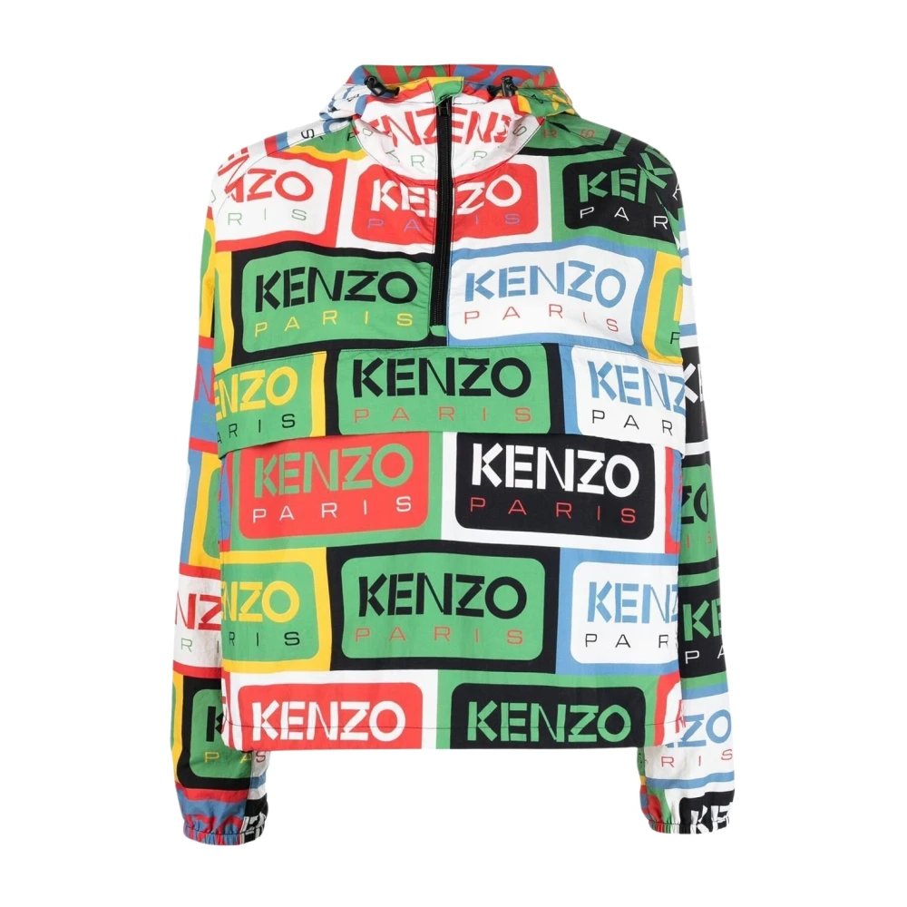 Kenzo Trycktylon Vindjacka Green, Dam