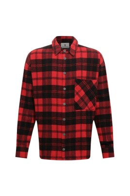 tartan-print-snap-button-jacket