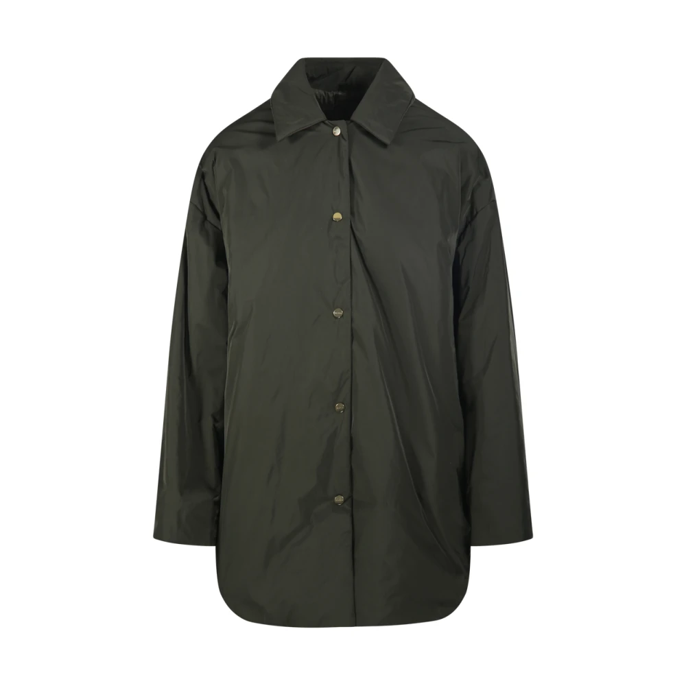 Max Mara , Light Jackets, Female, Green, S, Carlotta Quilted Shirt