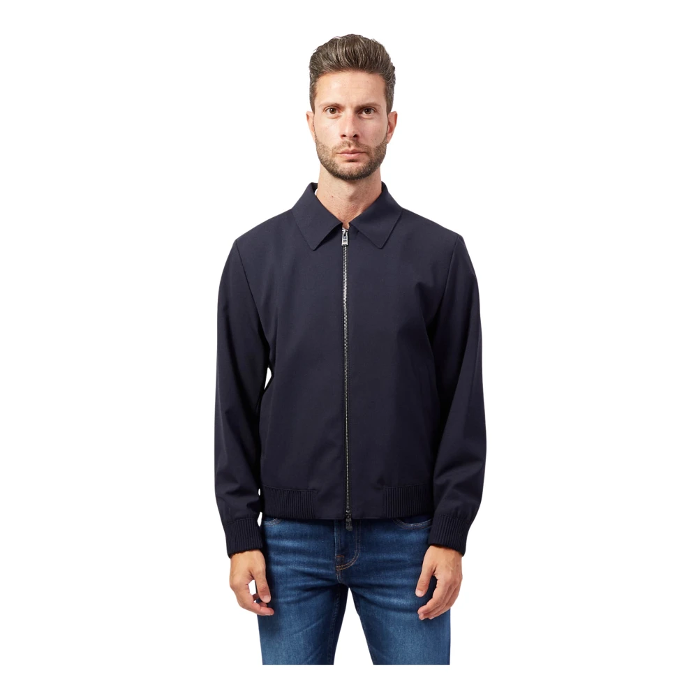 Boss Blauwe Moderne Jas Blue Heren