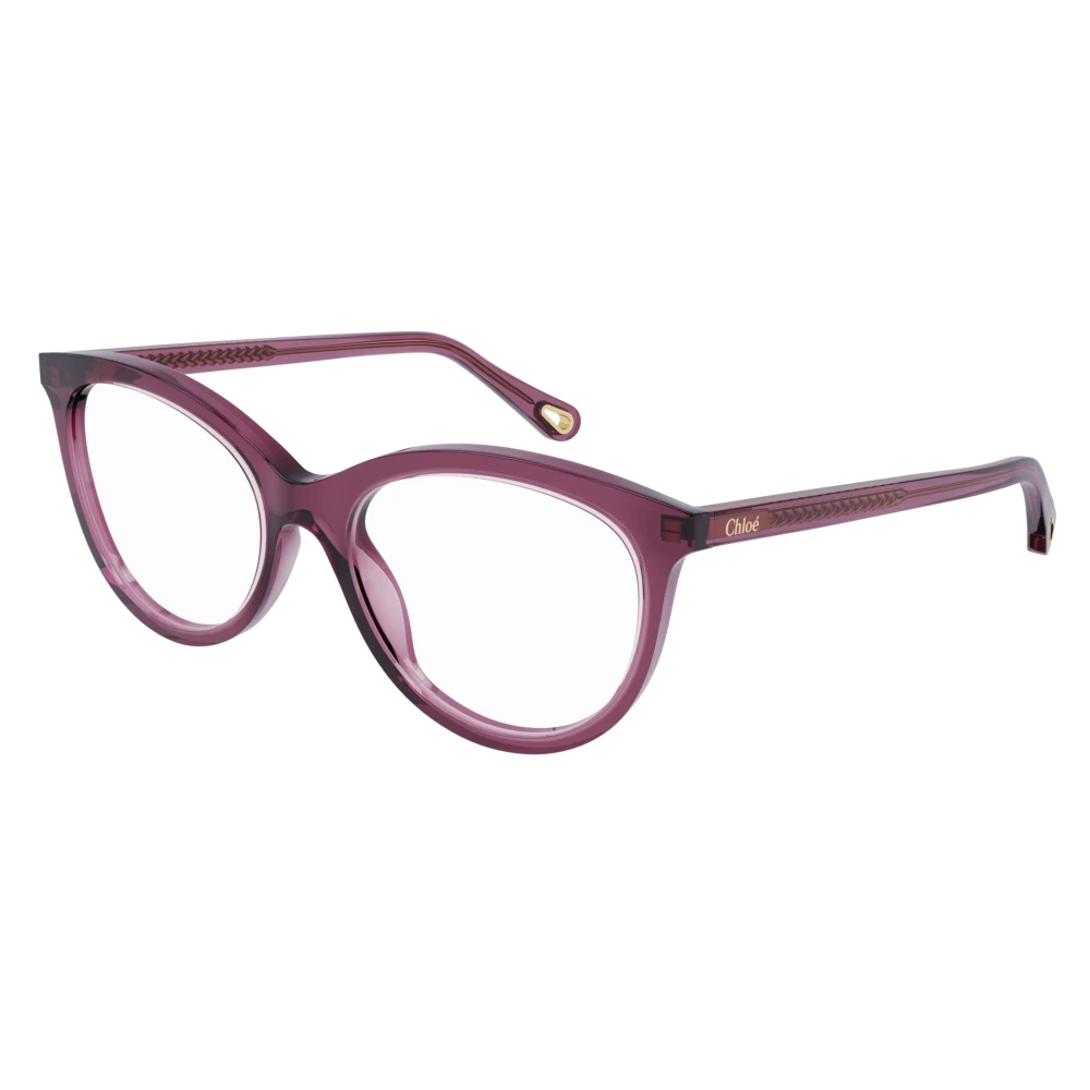 Chloé Unisex Purple Glasses, 52 Mm, Cat-Eye Frame